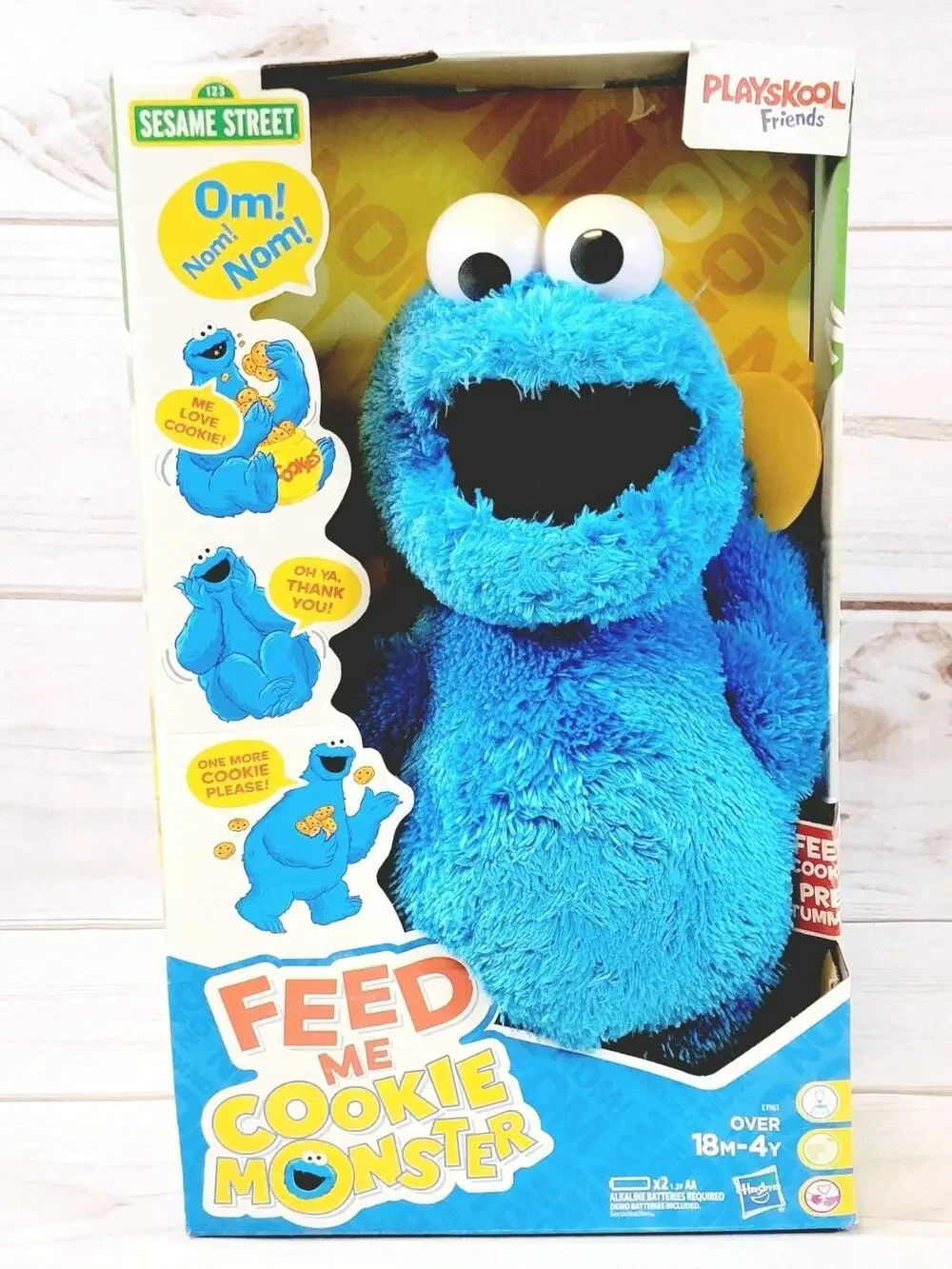 Playskool Sesame Street Feed Me Cookie Monster Talking Plush Hasbro New In Box